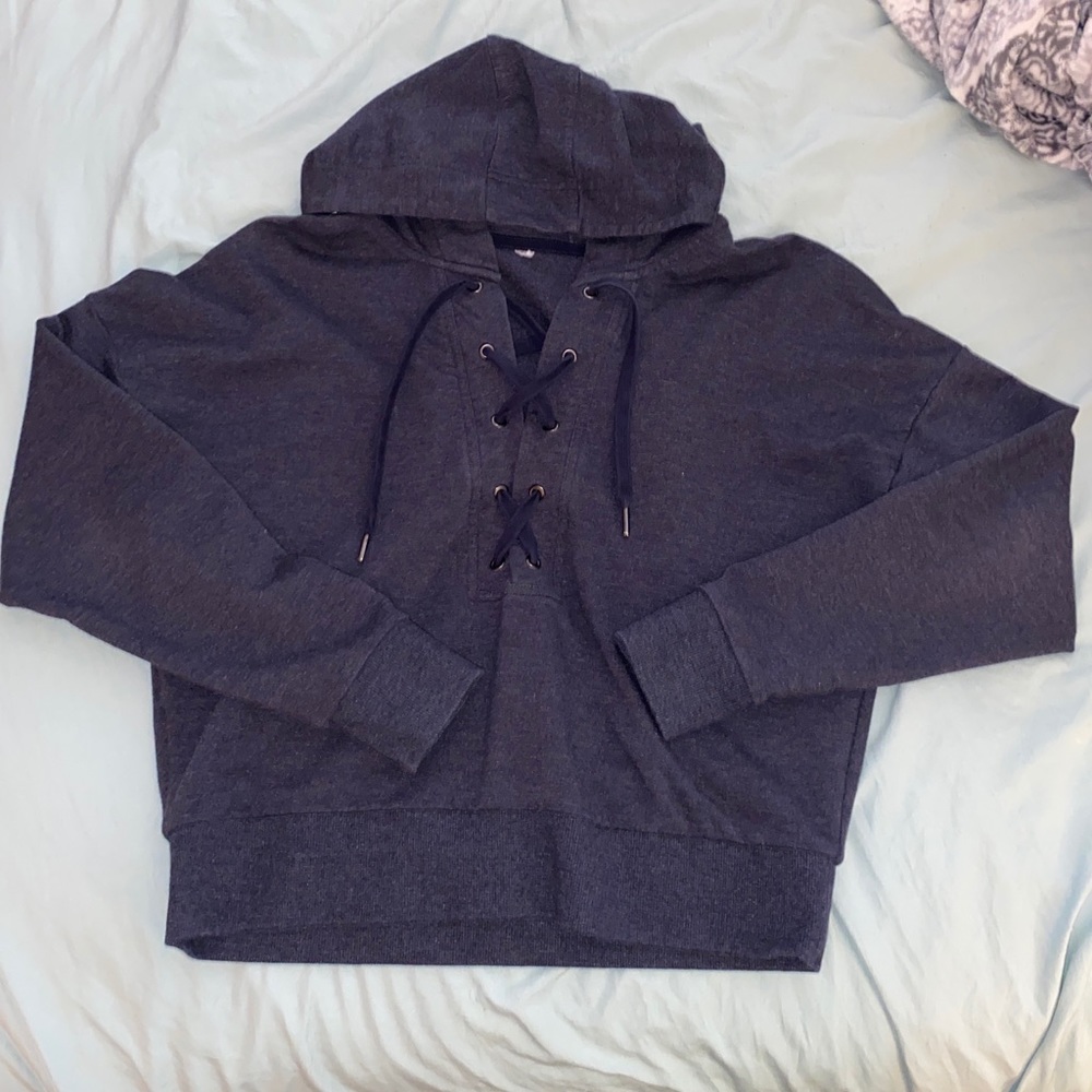 Hockey tie sweatshirt